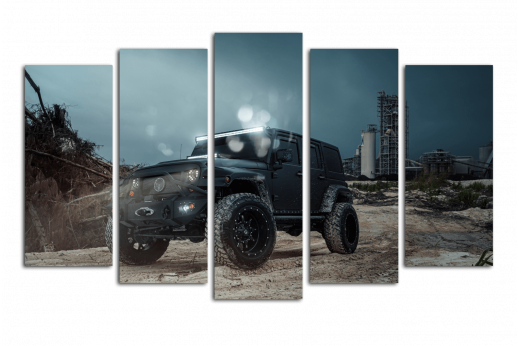 Модульная картина Jeep Wrangler