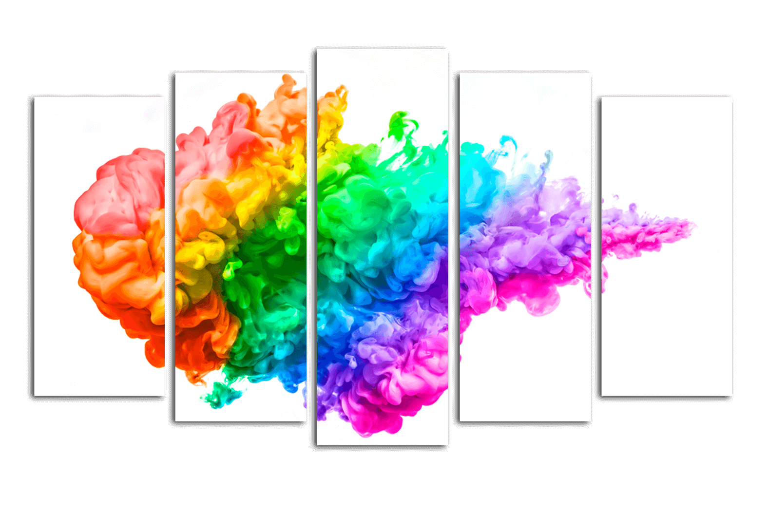Модульные разноцветные картины. Разноцветный дым. Цветной дым картины. Модульная картина пузыри.